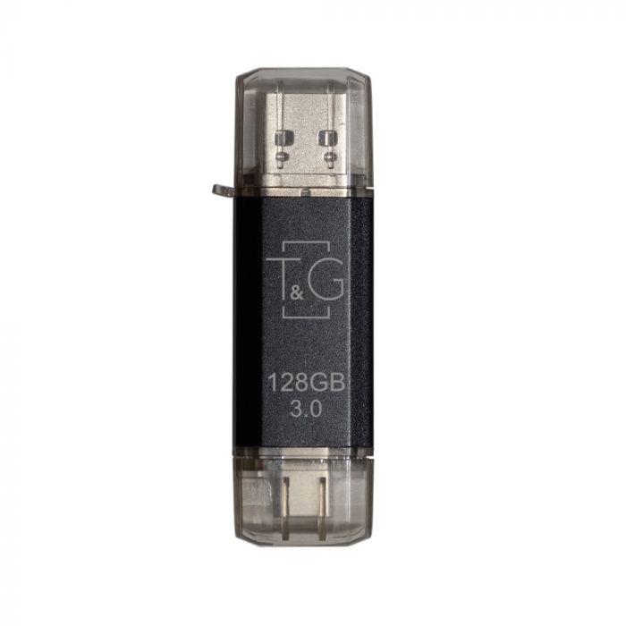 Флеш-накопичувач USB 3.0 128GB Type-C T&G 009 Star Series Black (TG009TC-128GBK3)