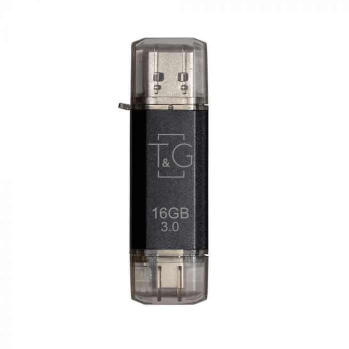 Флеш-накопичувач USB 3.0 16GB Type-C T&G 009 Star Series Black (TG009TC-16GBK3)