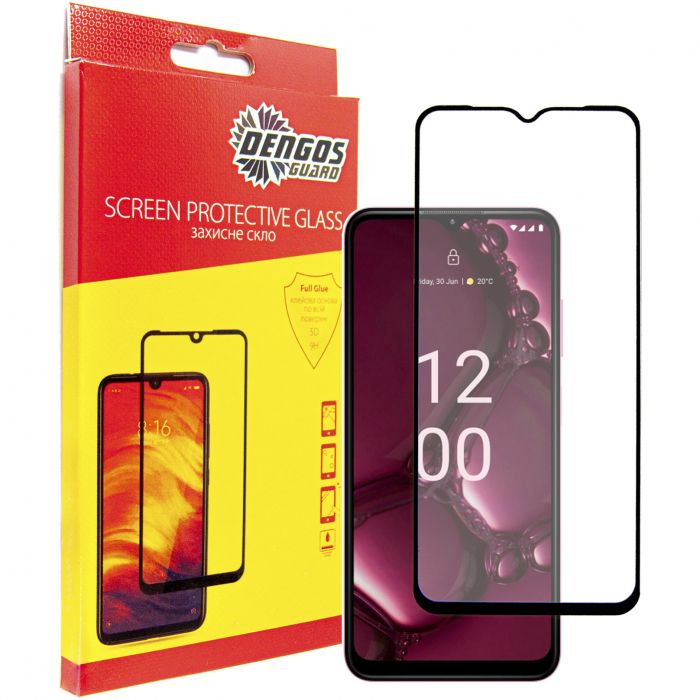 Захисне скло Dengos для Nokia G42 5G Black Full Glue (TGFG-355)