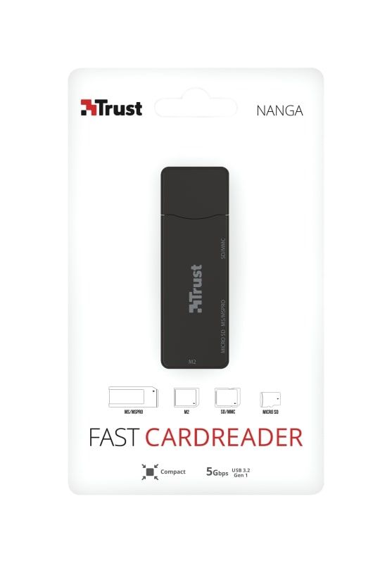 Кардрідер Trust Nanga USB 3.1 Black (21935)