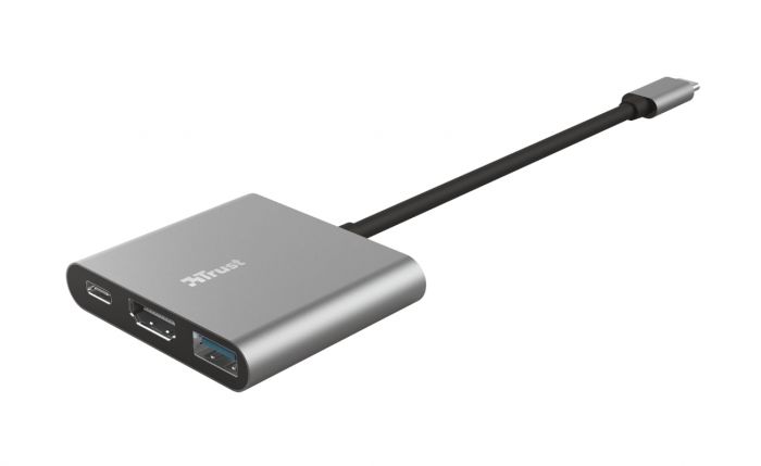 USB-хаб Trust Dalyx Aluminium USB Type-C 3-в-1 (23772)