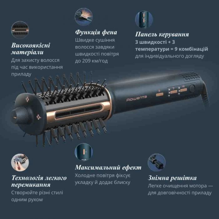 Фен-щітка Rowenta Air Brush 3D UB9720E0