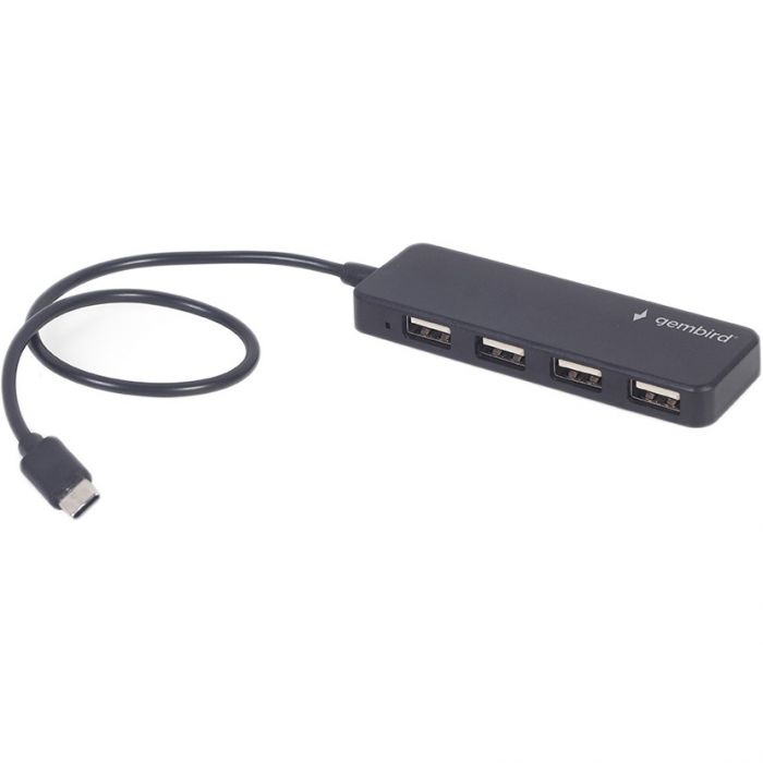 USB-хаб Gembird USB Type-C 4-в-1 (UHB-CM-U2P4-01)