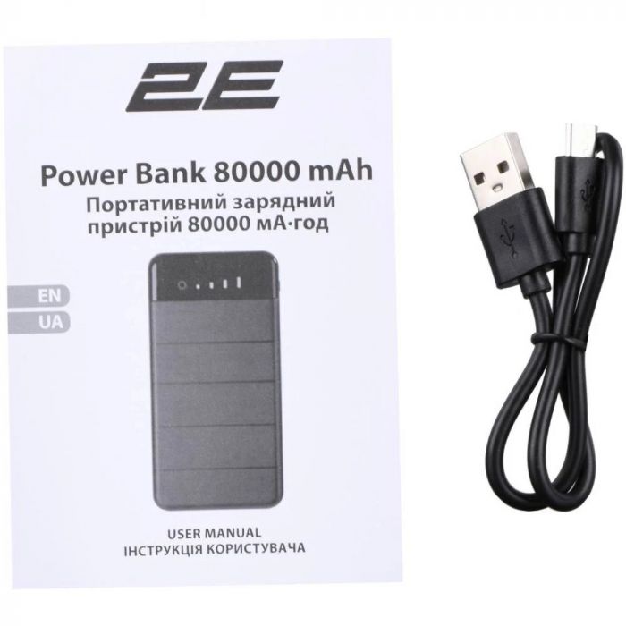 Універсальна мобільна батарея 2E Solar 8000mAh Black (2E-PB814-BLACK)