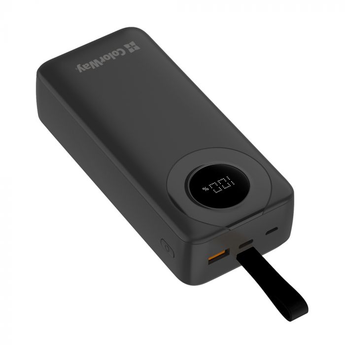 Універсальна мобільна батарея ColorWay EnergyPlus 30000mAh Black (CW-PB300LPB4BK-PDD)