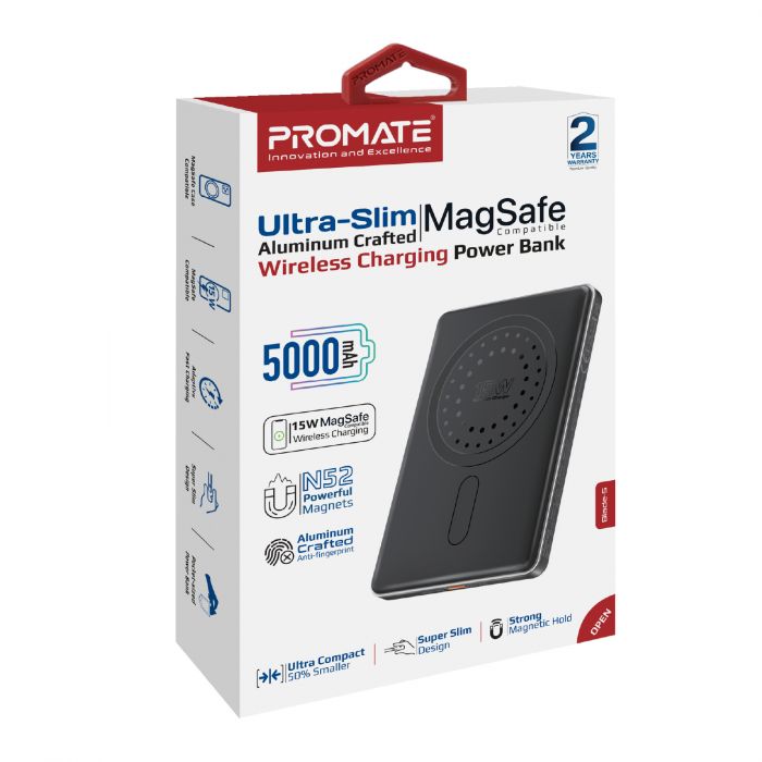 Універсальна мобільна батарея Promate Blade-5 5000mAh 20W Black