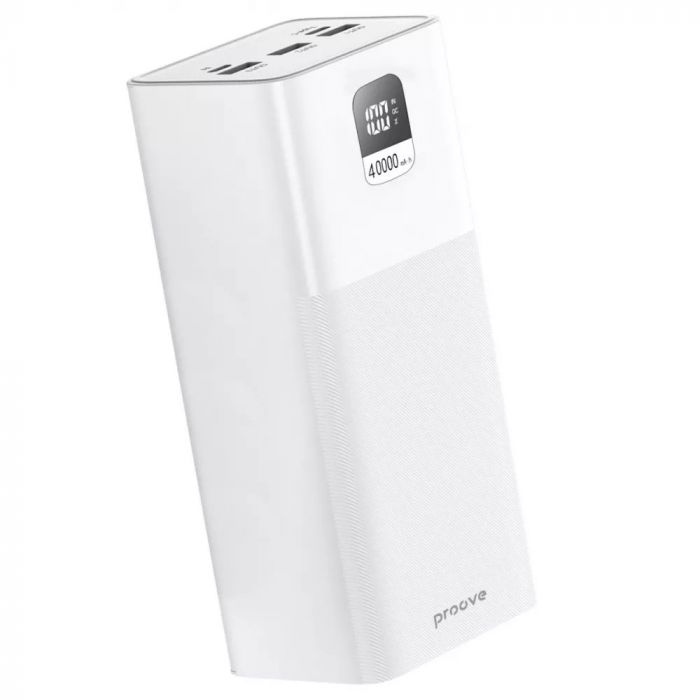 Універсальна мобільна батарея Proove Giant 100W 40000mAh White (PBGI99320002)