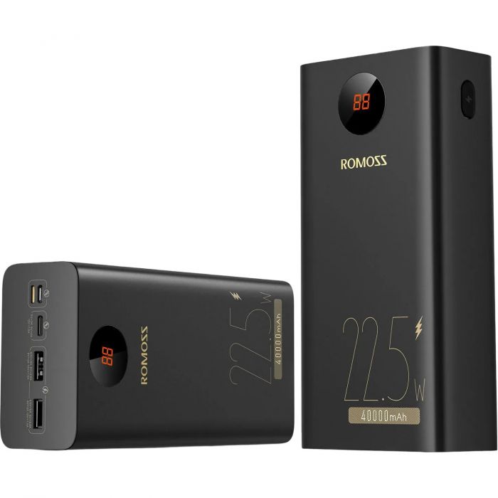 Універсальна мобільна батарея Romoss PEA40PF 40000mAh Black (PEA40-152-2133H)