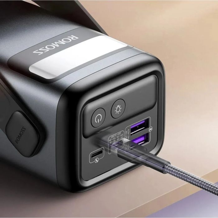 Універсальна мобільна батарея Romoss PMT40 40000mAh Black (PMT40-182-2133H)