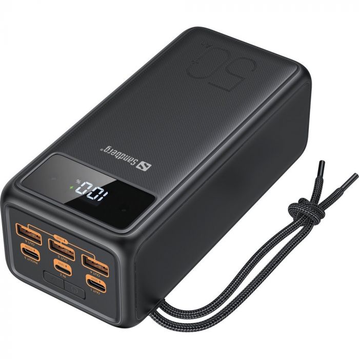 Універсальна мобільна батарея Sandberg Powerbank 50000mAh, USB-C PD 130W, Black (420-75)