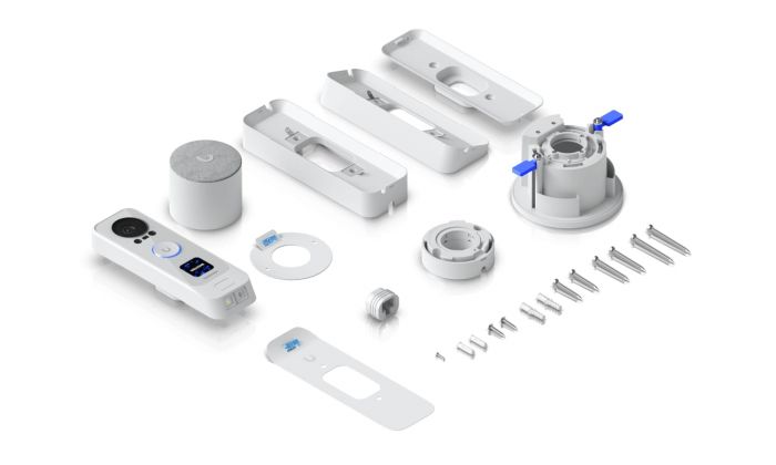 Комплект Ubiquiti UniFi Protect G4 Doorbell Professional PoE Kit-White (UVC-G4 Doorbell Pro PoE Kit-White) (домофон + дзвінок)