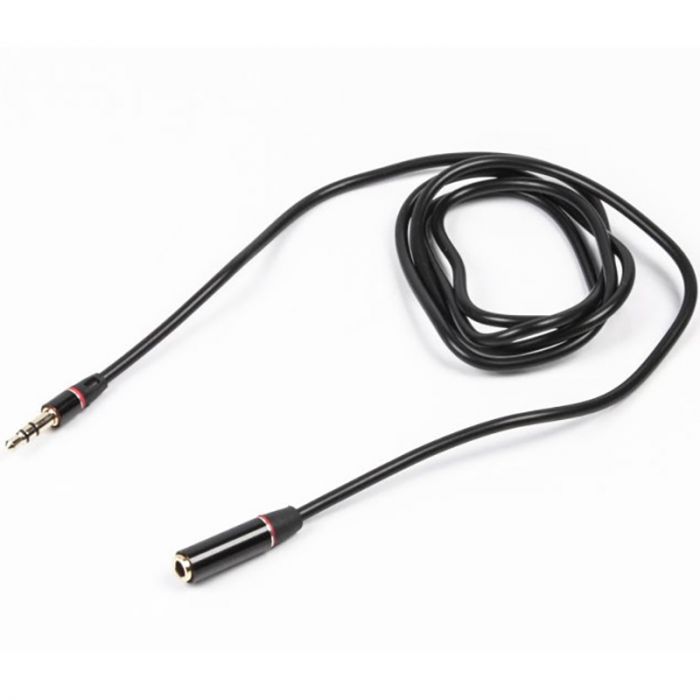 Кабель Viewcon 3.5 мм - 3.5 мм (M/F), 1 м, Black (VA111)