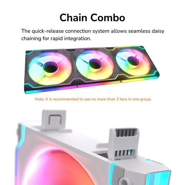 Вентилятор Cougar SC140 ARGB White