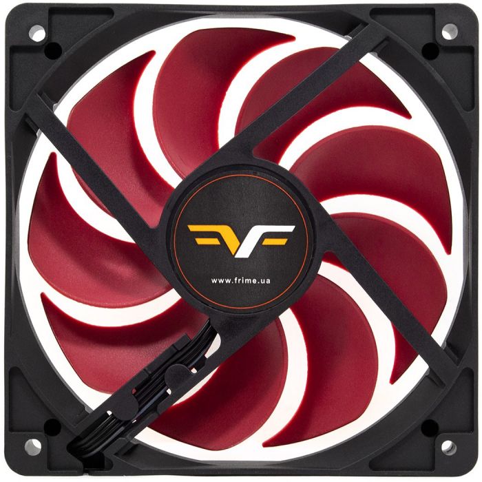 Вентилятор Frime (FRF120HB20PWM) 120x120x25мм, PWM Black/Red