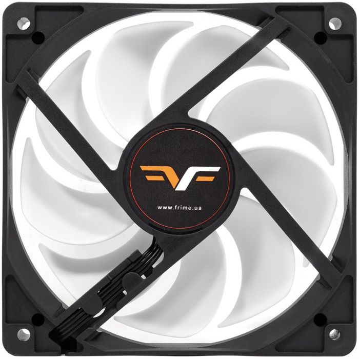 Вентилятор Frime (FWF120HB20PWM) 120x120x25мм, PWM Black/White
