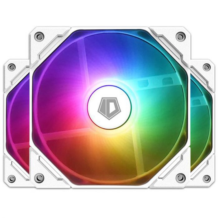 Вентилятор ID-Cooling TF-12025-ARGB-TRIO-SNOW (3pcs Pack)