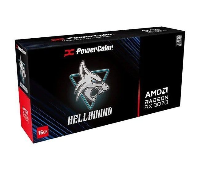Відеокарта AMD Radeon RX 9070 16GB GDDR6 Hellhound PowerColor (RX 9070 16G-L/OC)