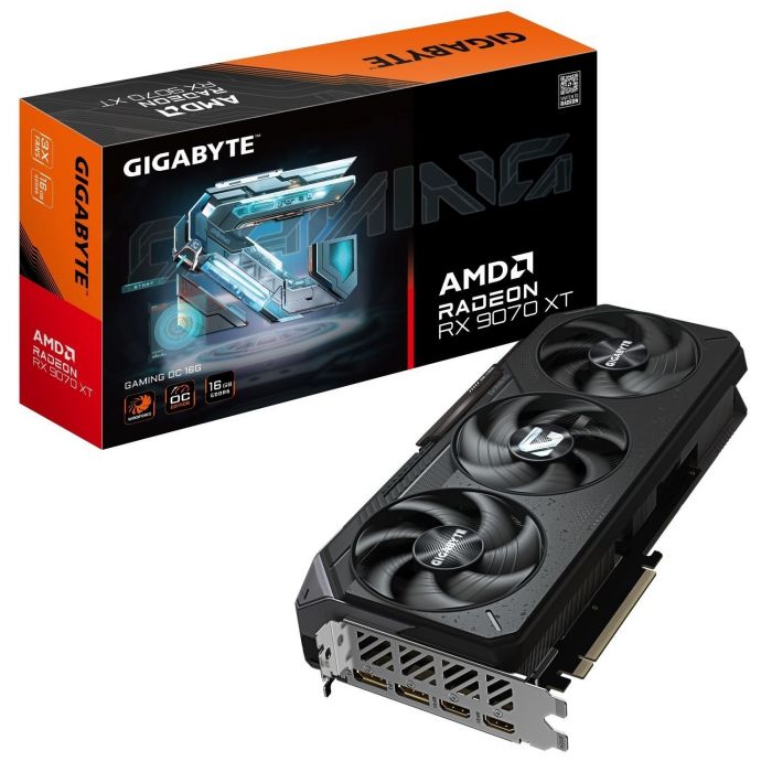Відеокарта AMD Radeon RX 9070 XT 16GB GDDR6 Gaming OC Gigabyte (GV-R9070XTGAMING OC-16GD)