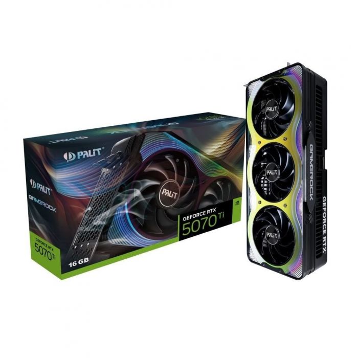 Відеокарта GF RTX 5070 Ti 16GB GDDR7 GameRock Palit (NE7507T019T2-GB2030G)