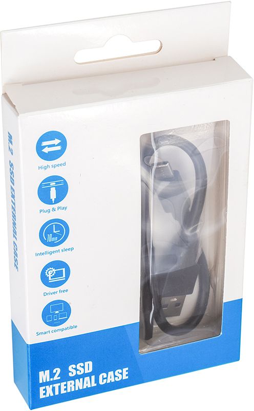Зовнішня кишеня PowerPlant для SSD M.2 SATA USB3.2 (HC380305)