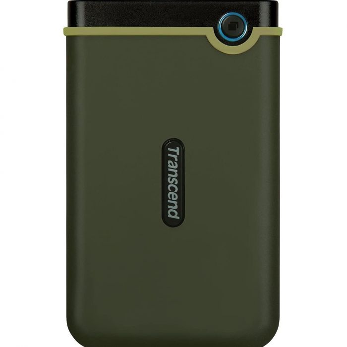 Накопичувач зовнiшнiй HDD 2.5" USB 2.0TB Transcend StoreJet 25M3 Military Green Slim (TS2TSJ25M3G)