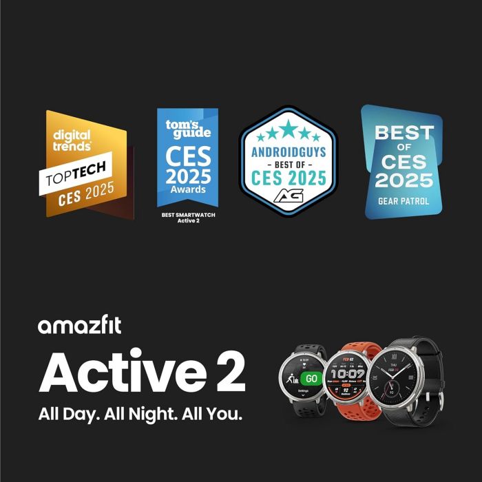 Смарт-годинник Amazfit Active 2R Sport Black (W2437GL7N)