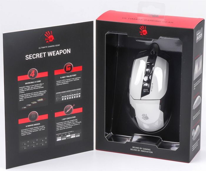 Миша Bloody W70 Max Panda White