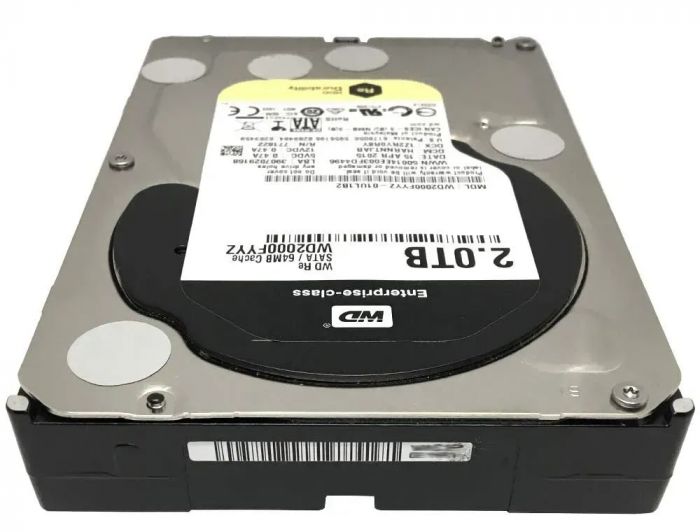 Накопичувач HDD SATA 2.0TB WD RE 7200rpm 64MB (WD2000FYYZ)