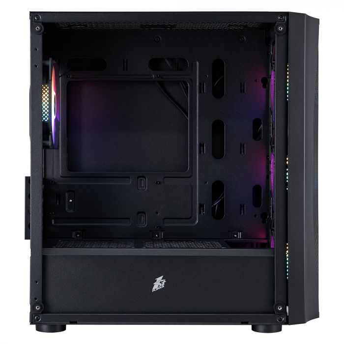Корпус 1stPlayer X3-M-BK-4F1 Black без БЖ