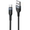 Кабель Foneng X51 Spiral Braided Cable USB - USB Type-C (M/M), 3 A, 1 м, Black (X51-CA-TC)