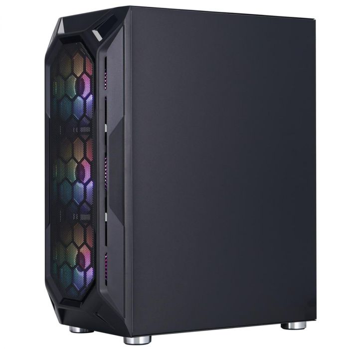 Корпус 1stPlayer X6-BK-4F1 Black без БЖ