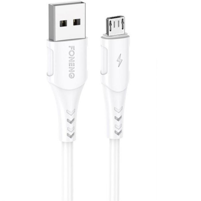 Кабель Foneng X81 USB - micro USB (M/M), 2.1 A, 1 м, White (X81-CA-MU)