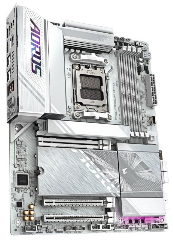 Материнська плата Gigabyte X870E Aorus Elite WiFi7 Ice Socket AM5