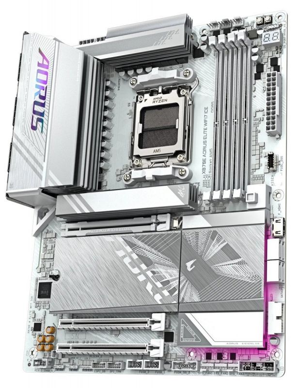Материнська плата Gigabyte X870E Aorus Elite WiFi7 Ice Socket AM5