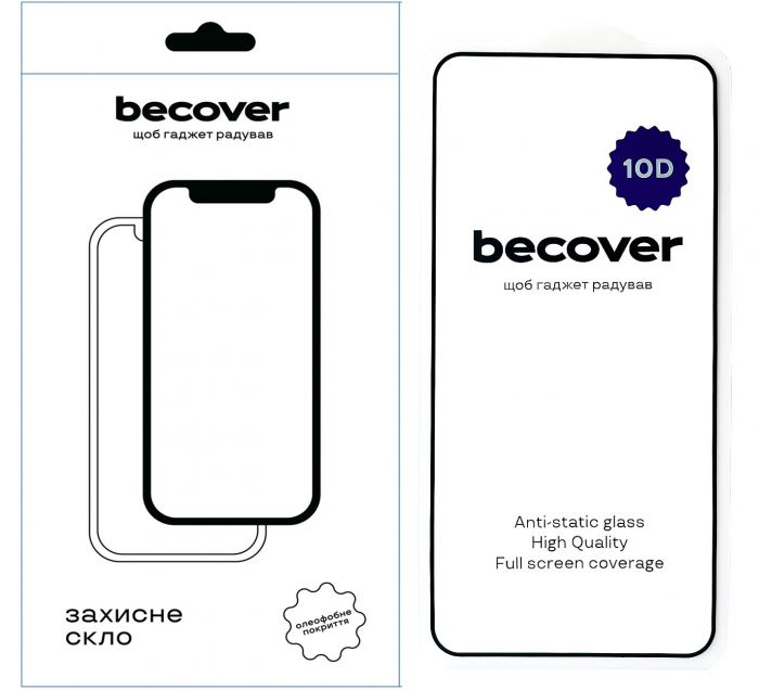 Захисне скло BeCover для Samsung Galaxy S25+ SM-S936 Black 10D (712722)