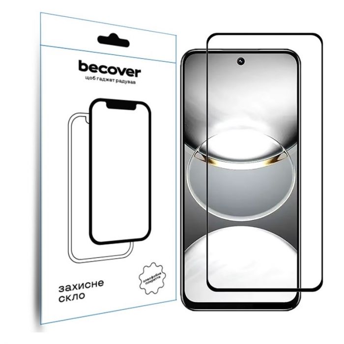 Захисне скло BeCover для Tecno Spark 30 (KL6) Black (712500)