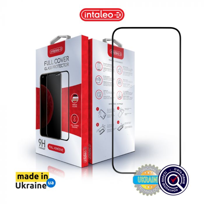 Захисне скло Intaleo Full Glue ESD для Apple iPhone 15 Pro Max Black (1283126577345)