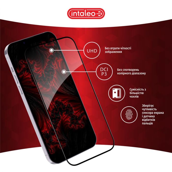 Захисне скло Intaleo Full Glue для Realme Note 60 Black (1283126608995)